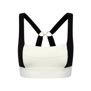 Monday Black and White Women's Sports Bra